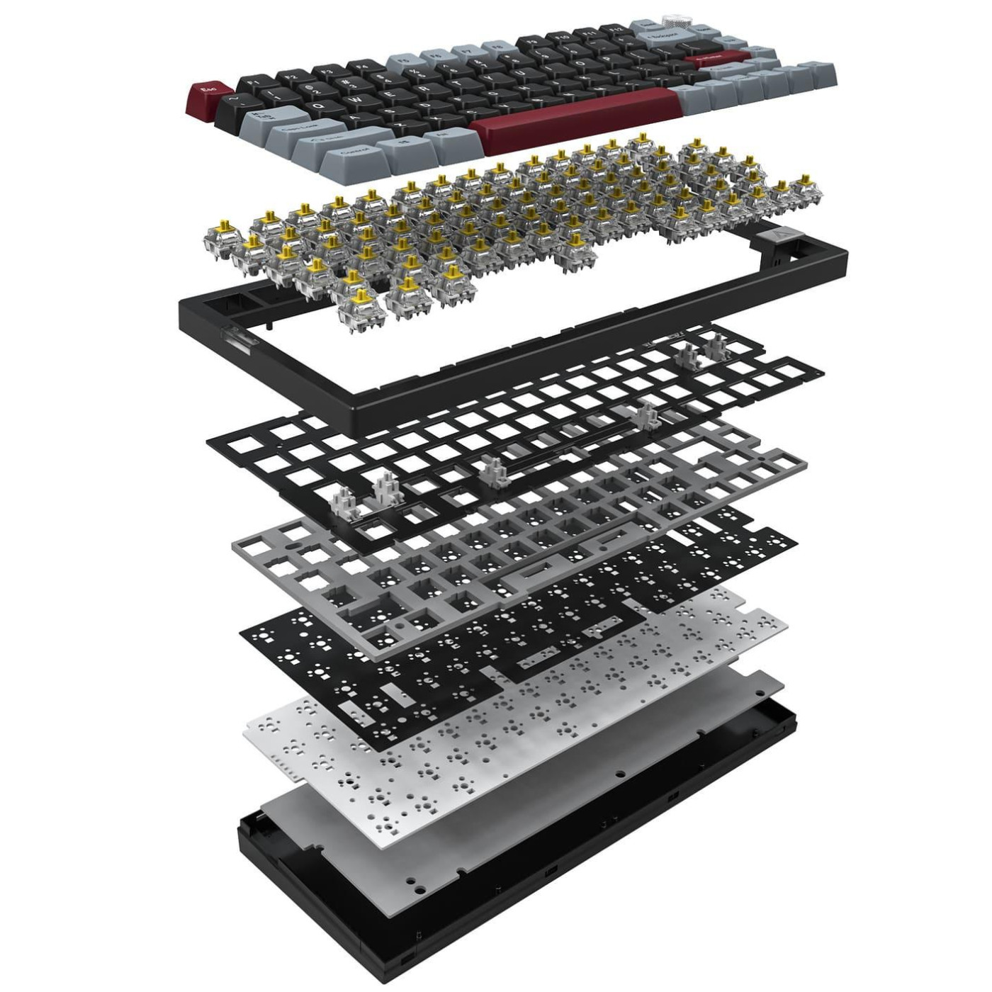 Клавіатура MONTECH MKey PRO Compact Darkness (Yellow Switch) (MKPRO75DY)