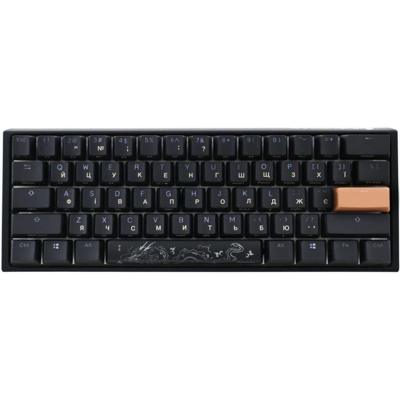 Клавиатура Ducky One 3 Mini Cherry MX Silent Red RGB Black UA (DKON2161ST-SUAPXCLAWSC1)