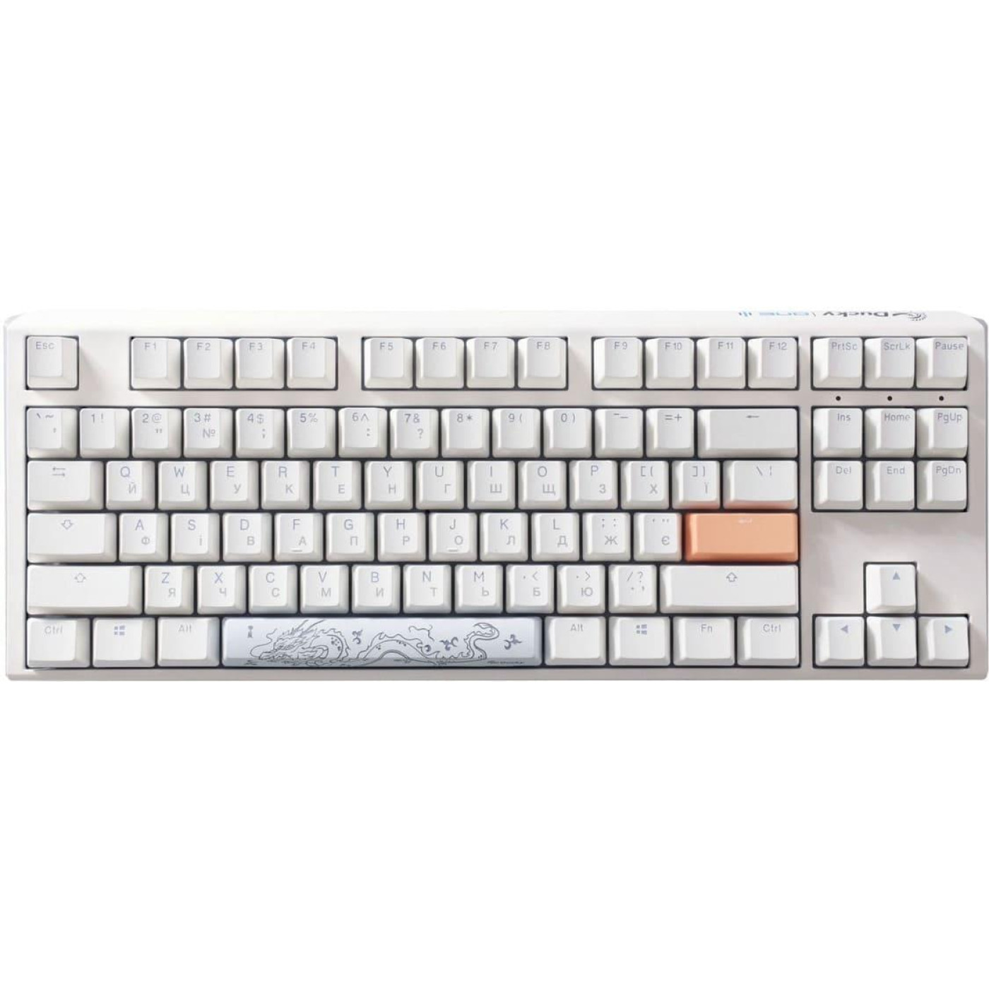 Клавиатура Ducky One 3 TKL Cherry MX Blue RGB White UA (DKON2187ST-CUAPXPWWWSC1)