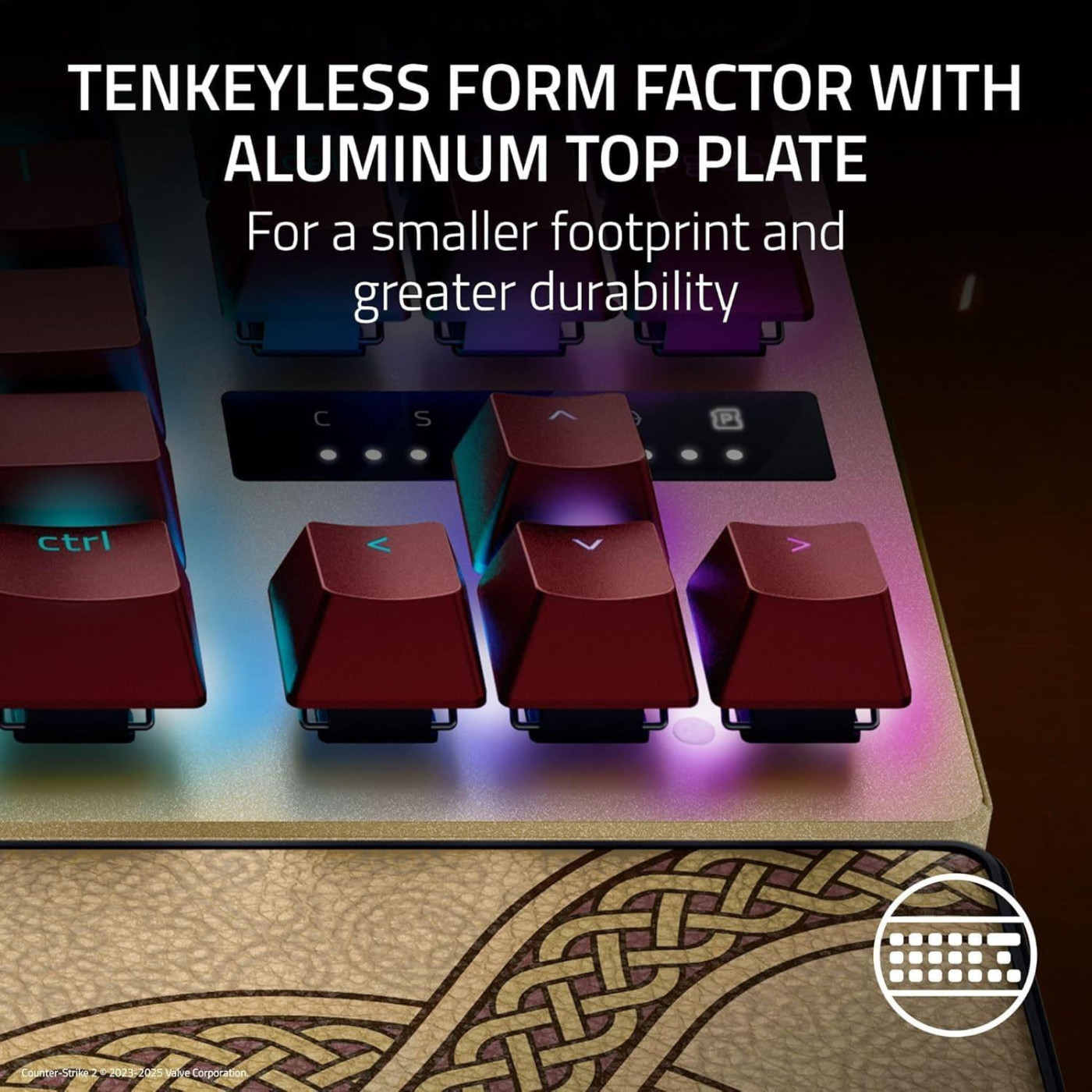 Клавиатура Razer Huntsman V3 Pro TKL RGB 84key Analog Optical Switches ENG Counter-Strike 2 Edition (RZ03-04982100-R3M1)