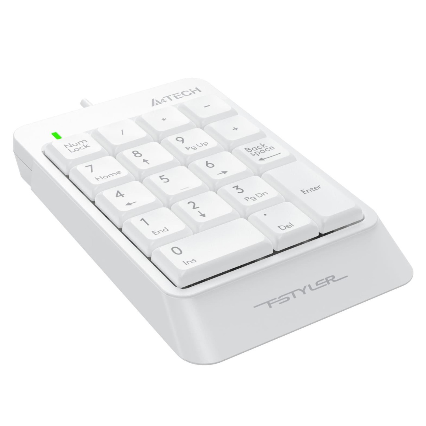 Клавіатура A4Tech Fstyler FK13P USB White (Numpad) (FK13P (White))