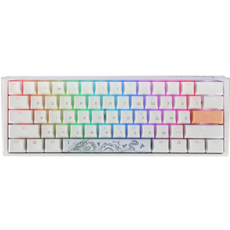 Клавіатура Ducky One 3 Mini Cherry MX Red RGB White UA (DKON2161ST-RUAPXPWWWSC1)