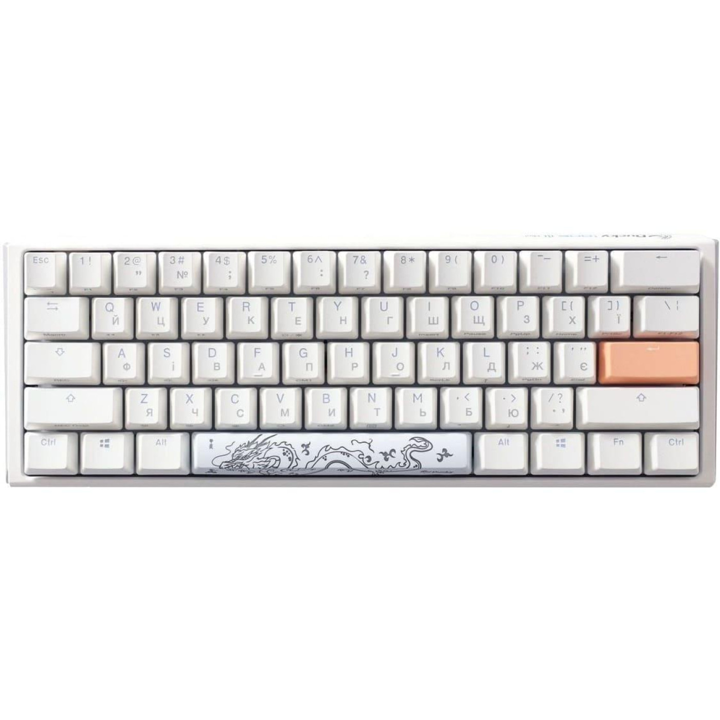 Клавиатура Ducky One 3 Mini Cherry MX Brown RGB White UA (DKON2161ST-BUAPXPWWWSC1)