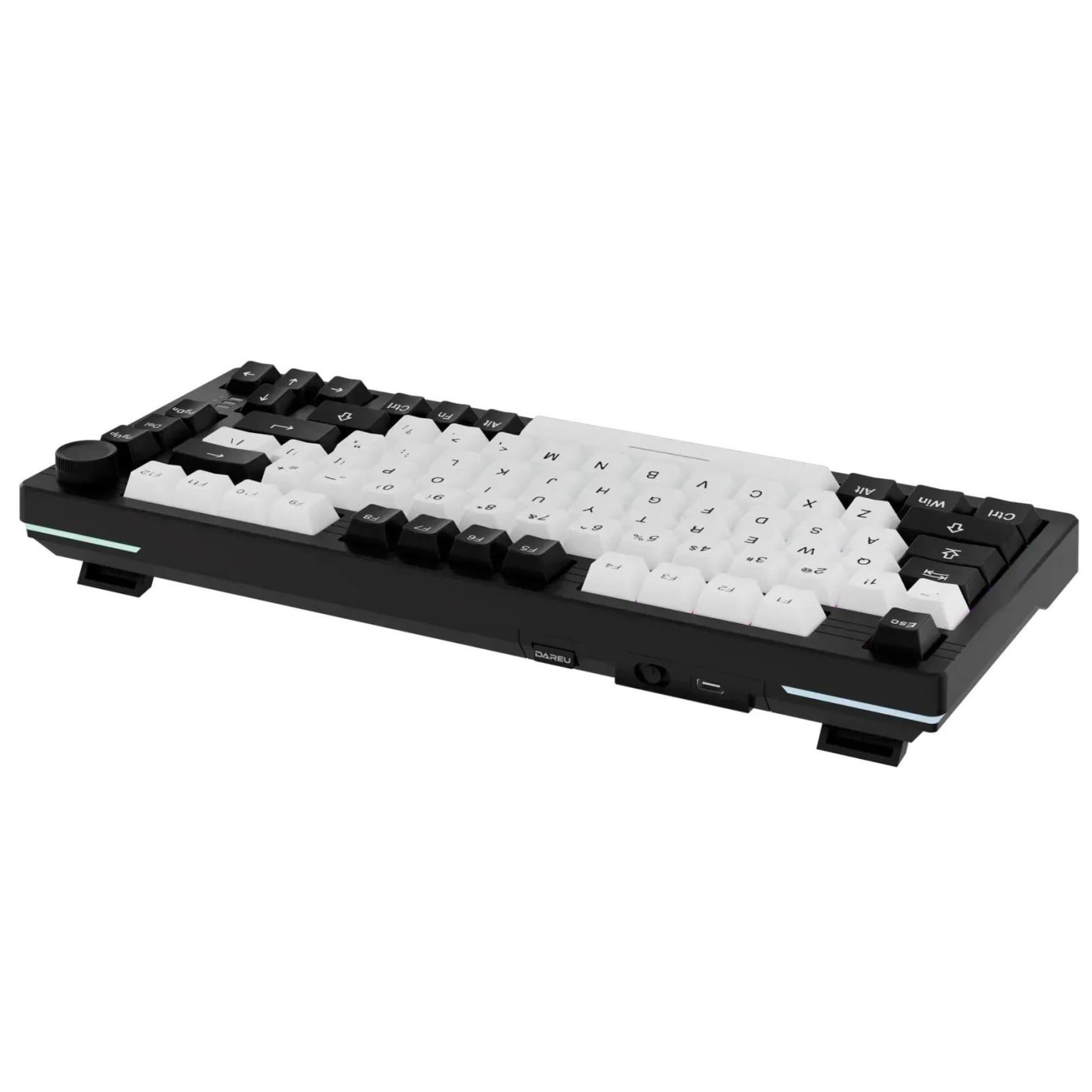 Клавіатура DAREU EK75 Pro (UA) Black White (KB-EK75P-BW)
