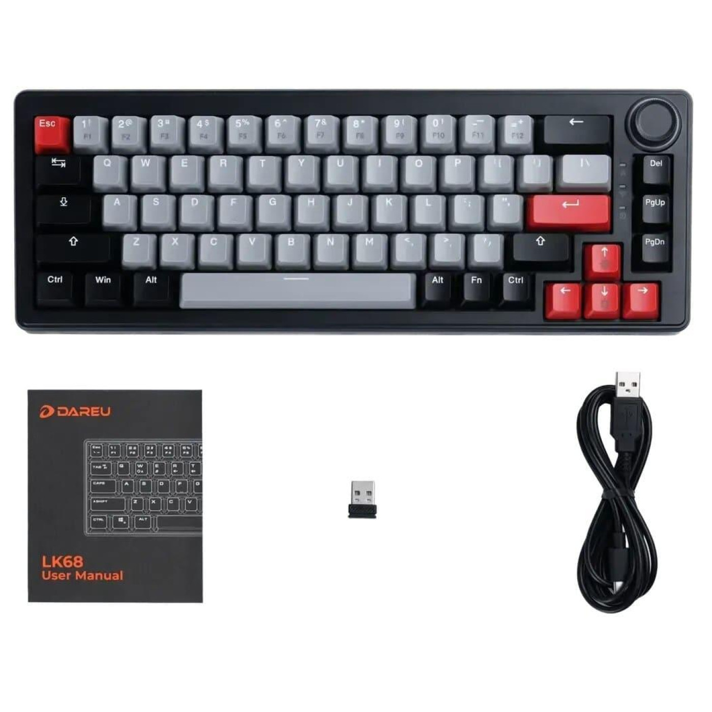 Клавіатура DAREU EK65G Black Gray (KB-EK65G-BK)