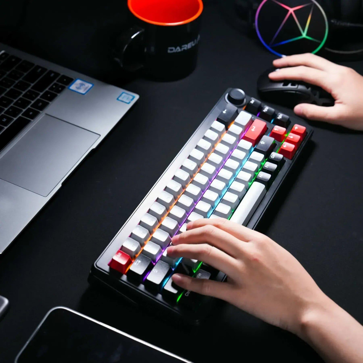 Клавіатура DAREU EK65G Black Gray (KB-EK65G-BK)