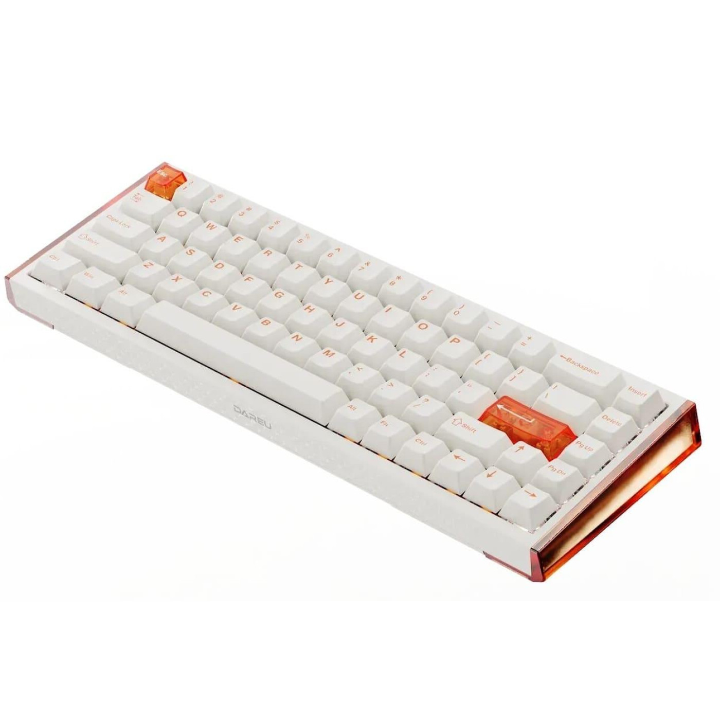 Клавіатура DAREU COOL 68 (8000Hz / Rapid Trigger) White Orange (KB-COOL68-ORG)