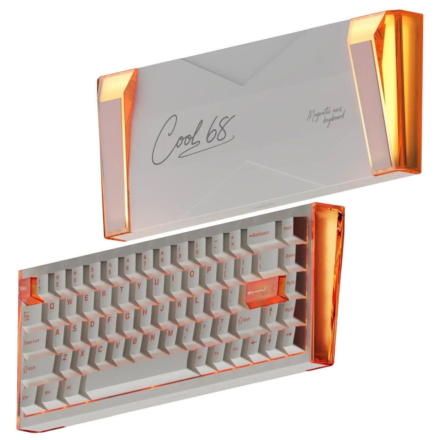 Клавіатура DAREU COOL 68 (8000Hz / Rapid Trigger) White Orange (KB-COOL68-ORG)