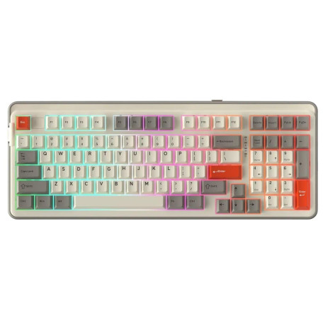 Клавіатура DAREU EK98 Pro (UA) White Gray (KB-EK98P-WT)