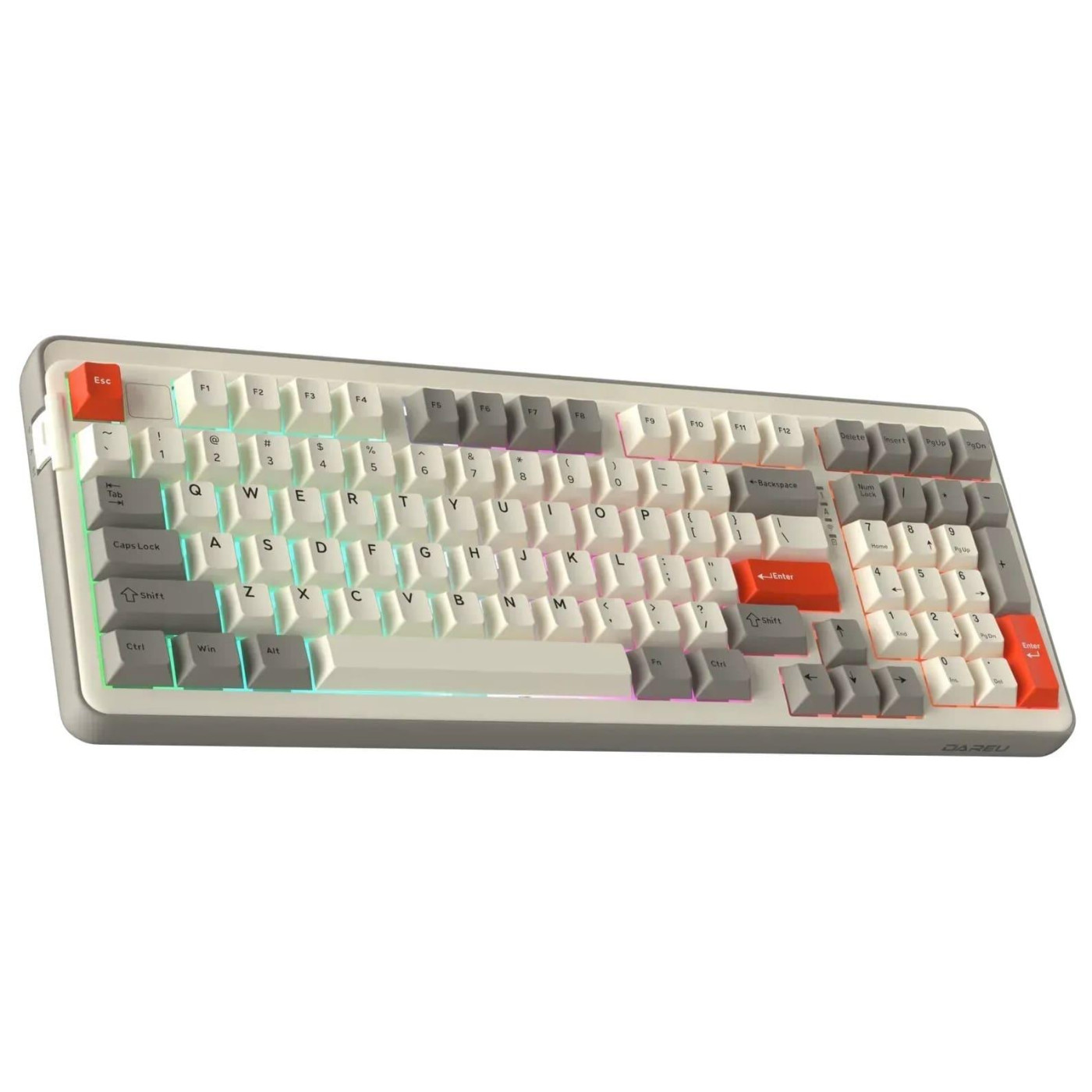 Клавіатура DAREU EK98 Pro (UA) White Gray (KB-EK98P-WT)