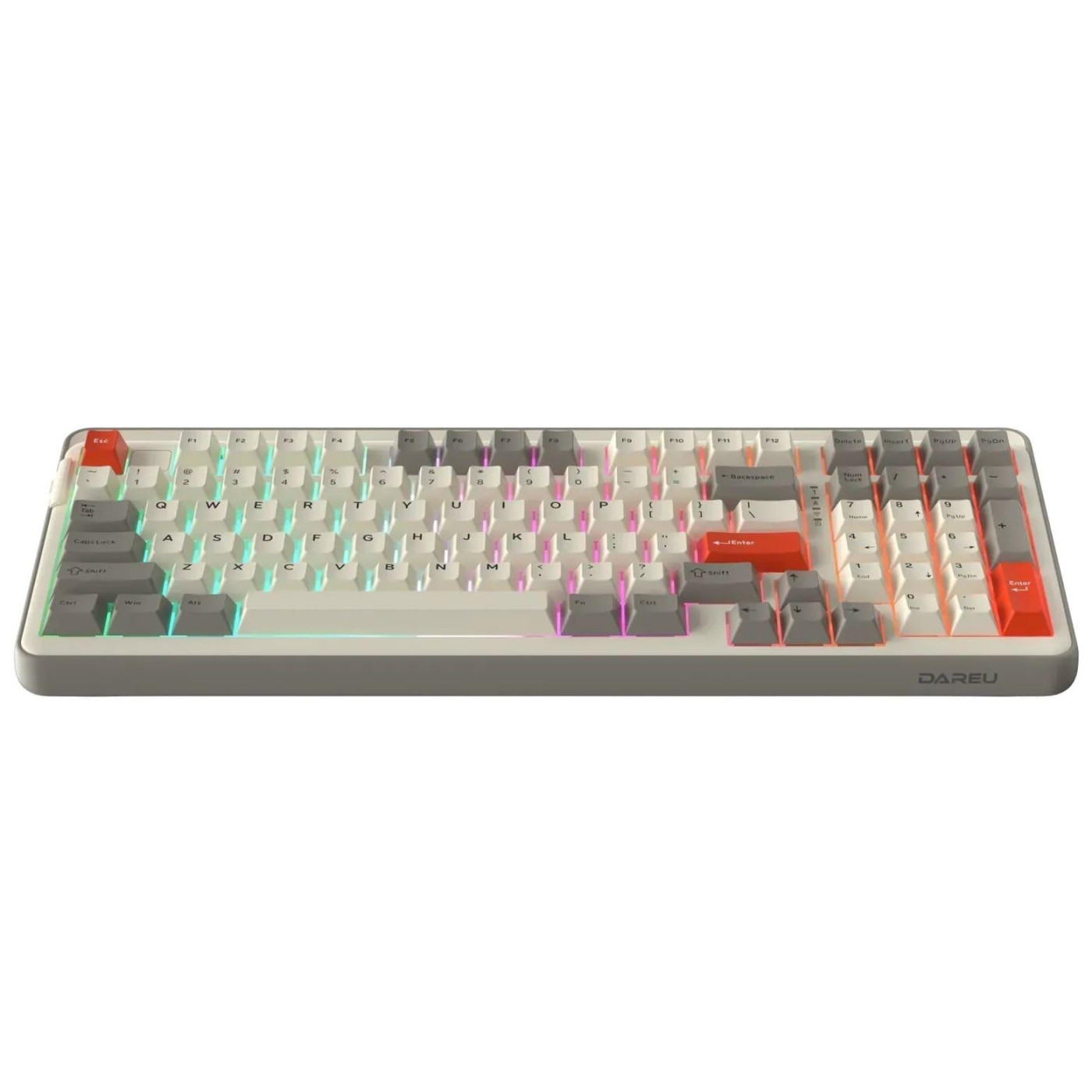 Клавіатура DAREU EK98 Pro (UA) White Gray (KB-EK98P-WT)