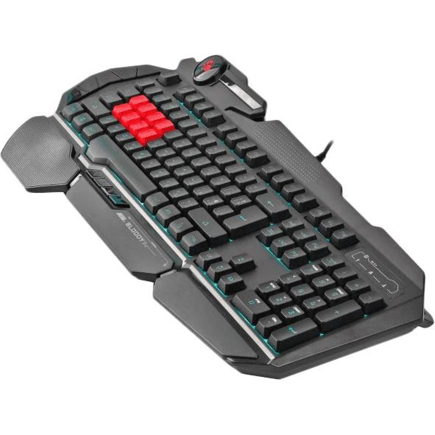 Клавиатура A4Tech Bloody B318-1, чорна, пидсвичування клавиш, USB (B318-1 Bloody (Black))