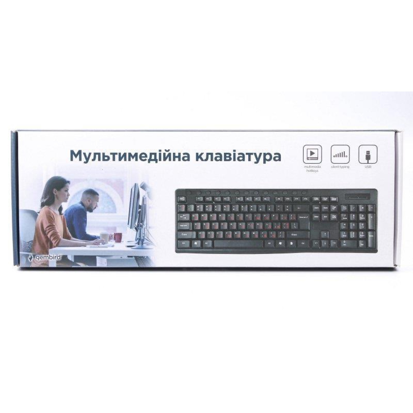 Клавіатура Gembird KB-UM-107-UA USB Black (KB-UM-107-UA)