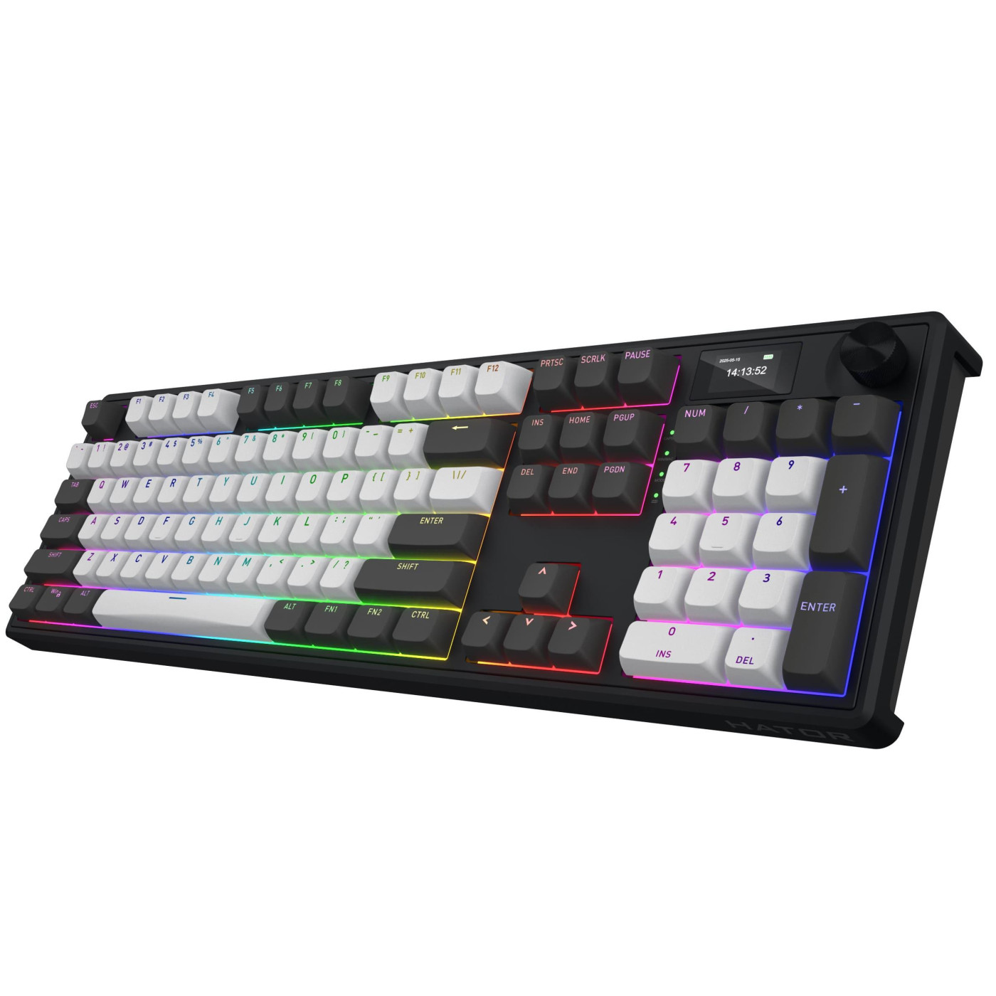 Клавиатура HATOR Skyfall 100 PRO Wireless Silent Switches US Grey Black (HTK4100)