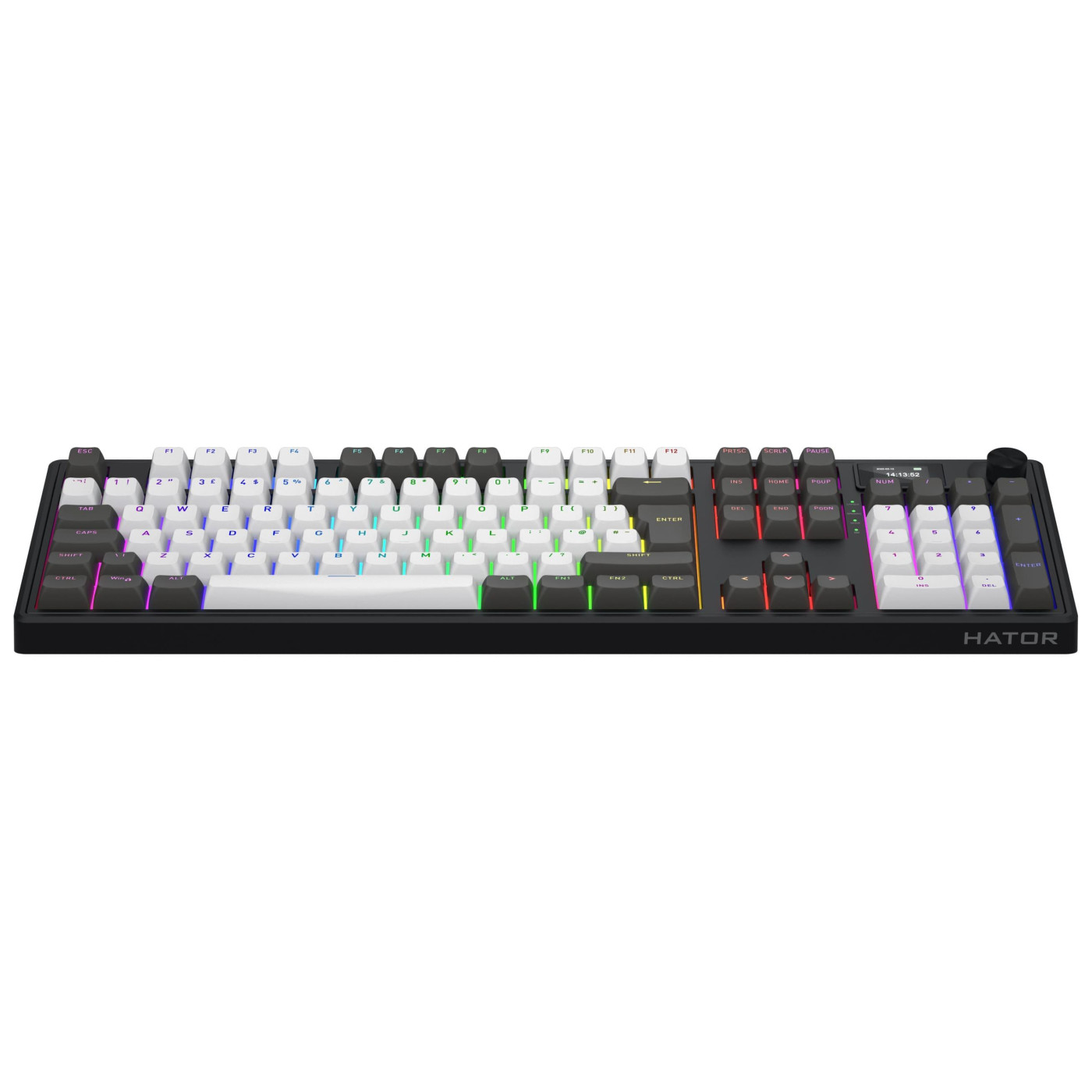 Клавиатура HATOR Skyfall 100 PRO Wireless Silent Switches Grey Black UK-ISO (HTK4100EU)