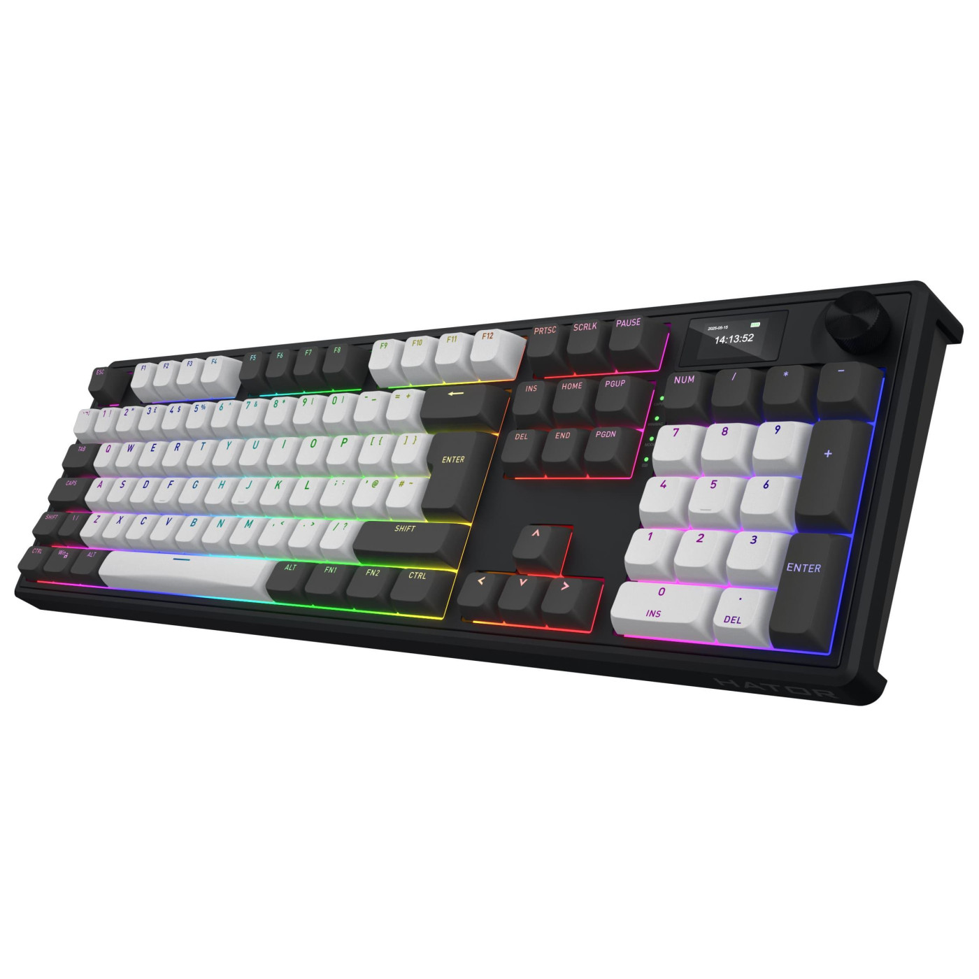 Клавиатура HATOR Skyfall 100 PRO Wireless Silent Switches Grey Black UK-ISO (HTK4100EU)