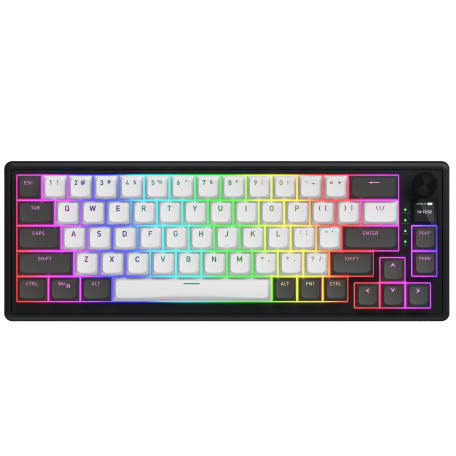 Клавіатура HATOR Skyfall 65 PRO Wireless Silent Switches US (Англ.) Grey Black (HTK4160)