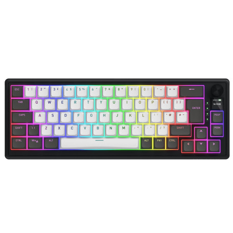 Клавіатура HATOR Skyfall 65 PRO Wireless Silent Switches UK-ISO Grey Black (Англ.) (HTK4160EU)