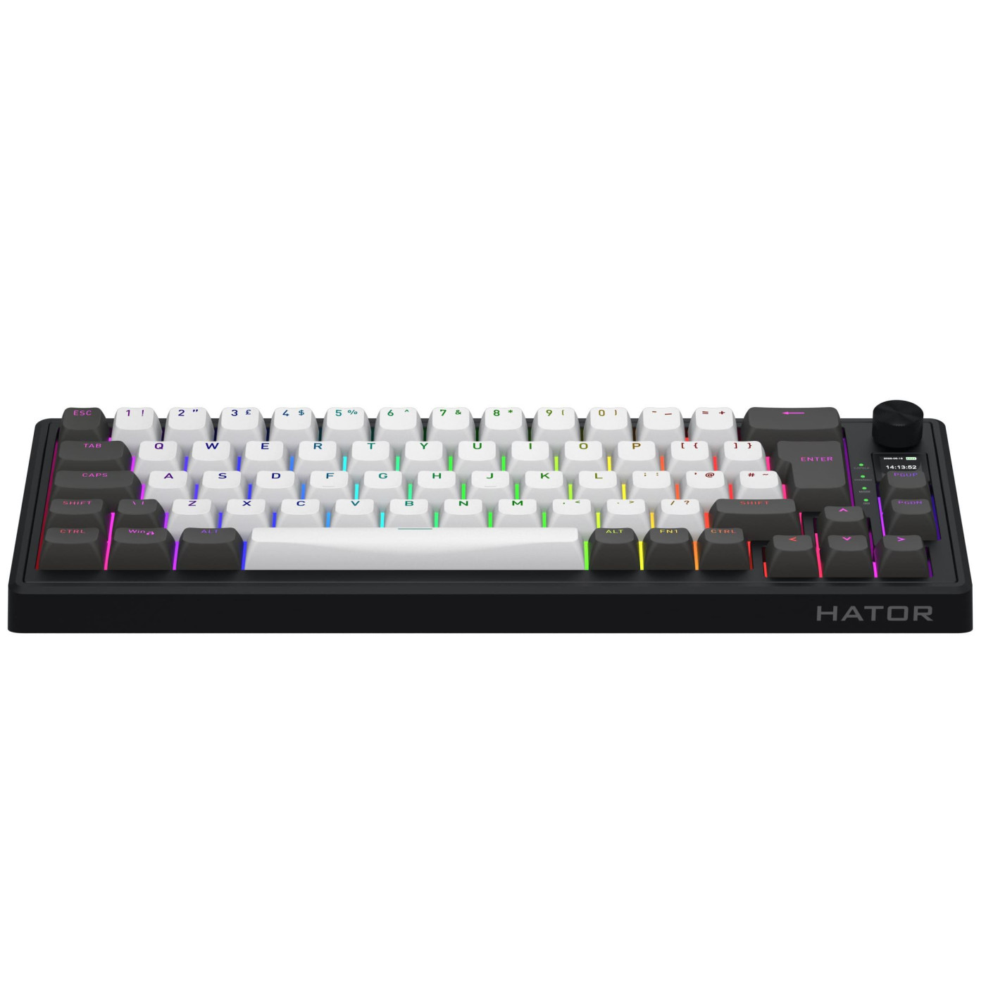 Клавіатура HATOR Skyfall 65 PRO Wireless Silent Switches UK-ISO Grey Black (HTK4160EU)