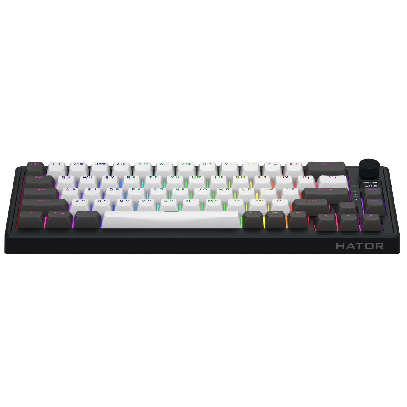 Клавіатура HATOR Skyfall 65 PRO Wireless Silent Switches Grey Black (HTK4160UA)