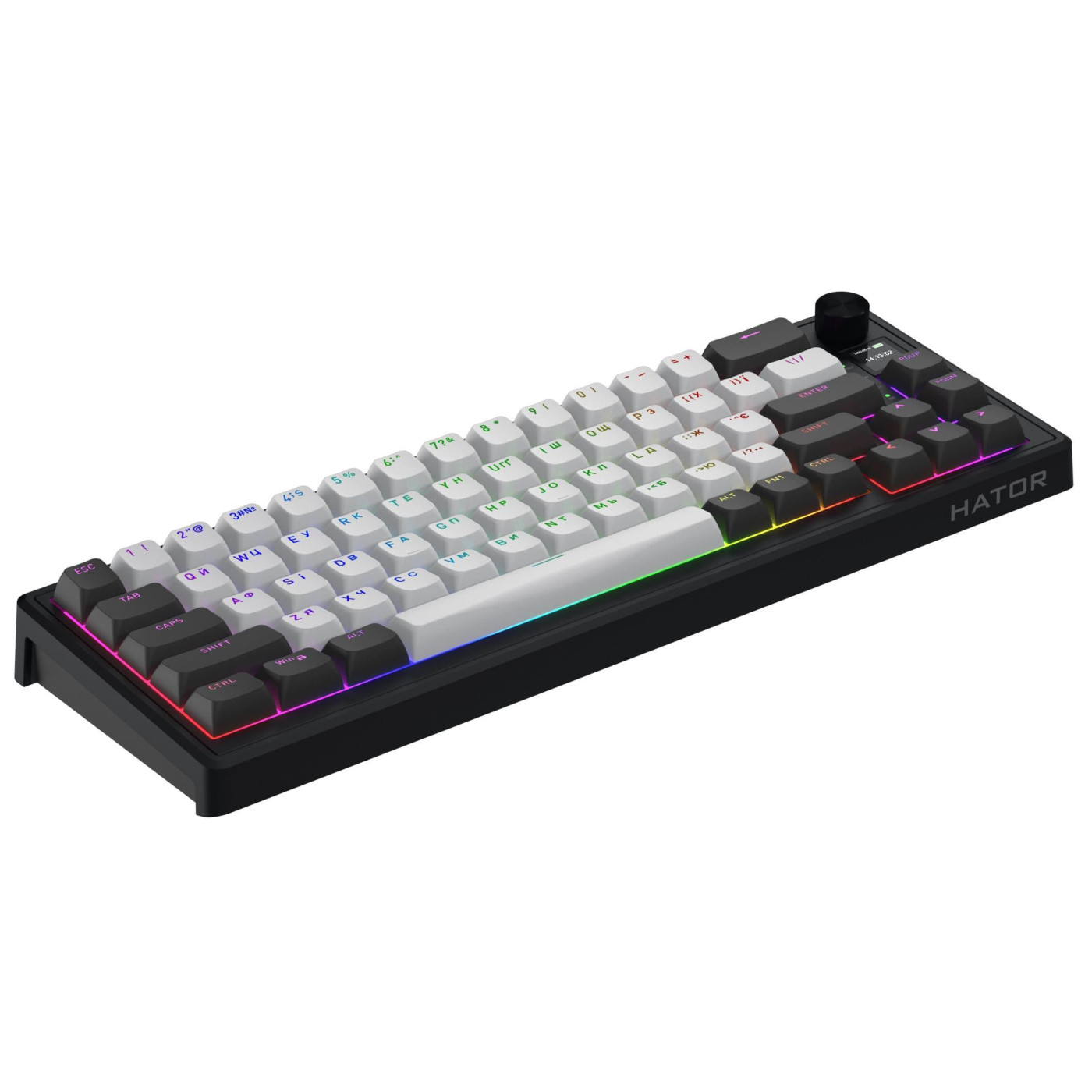 Клавіатура HATOR Skyfall 65 PRO Wireless Silent Switches Grey Black (HTK4160UA)