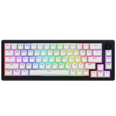 Клавіатура HATOR Skyfall 65 Wireless Black White (HTK3160UA)