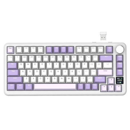 Клавіатура Attack Shark X85 Pro RGB Linear Blueberry Switches Wireless (AS-6972792471105-L) Lavender (G-000004028)
