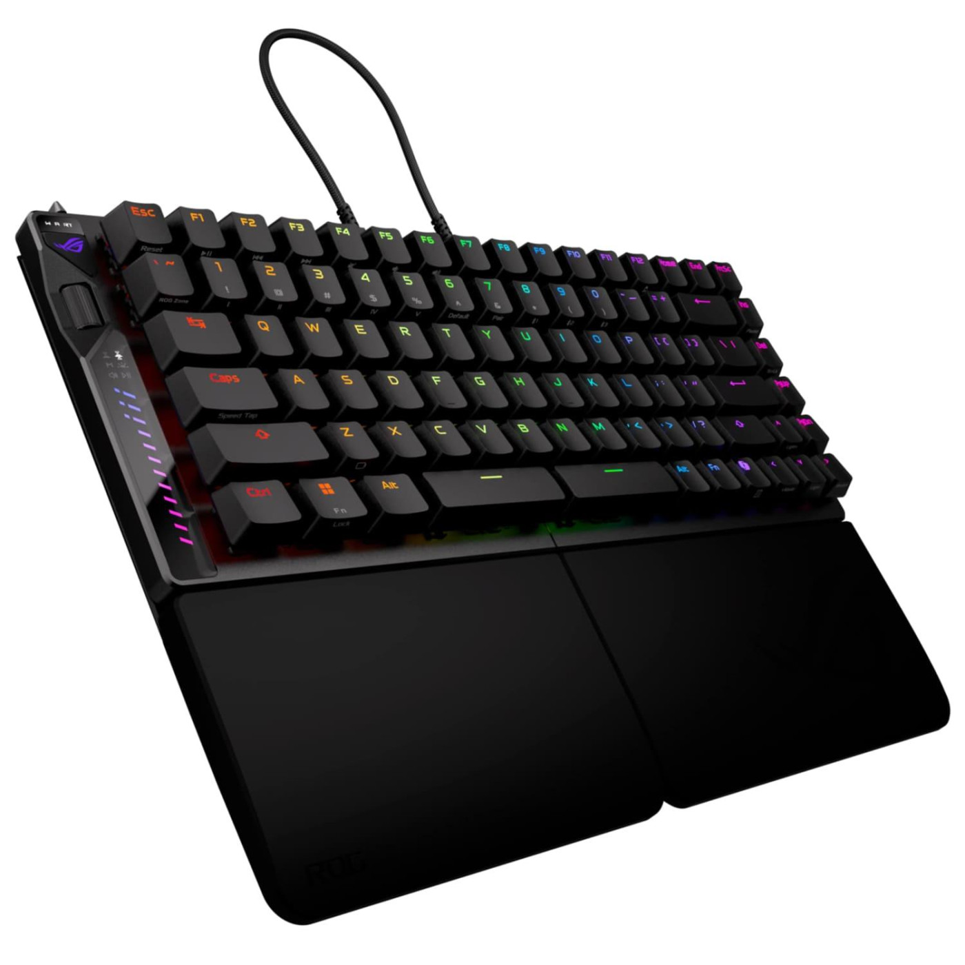 Клавіатура ASUS ROG Falcata Split 83key Magnetic Switch USB-A/WL/BT EN RGB Black (90MP043H-BKUA20)