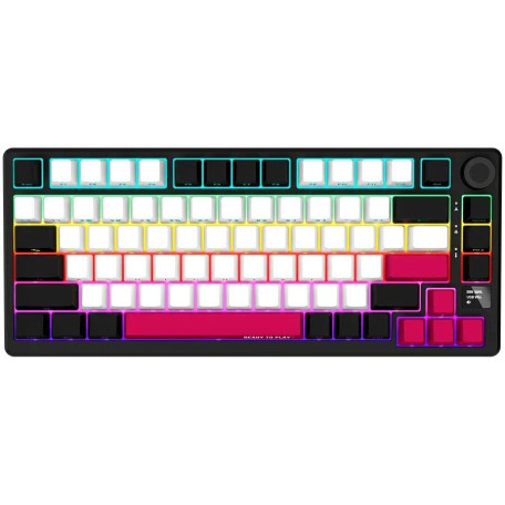 Клавіатура Lorgar KBP7075W Wireless Pro 75% Exploded Black Red EN/UA (LRG-KBP7075W-BK-US)