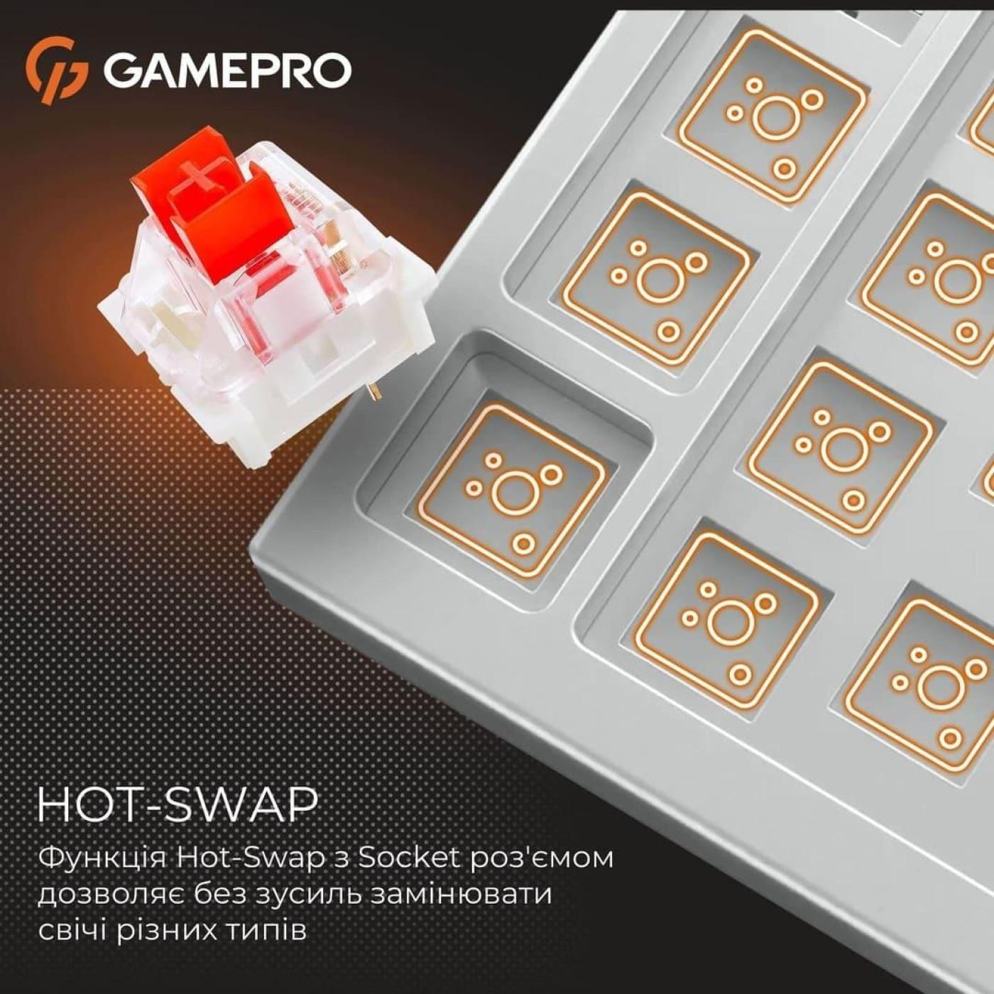 Клавіатура GamePro Genesis Infinity MK130 (MK130BW)