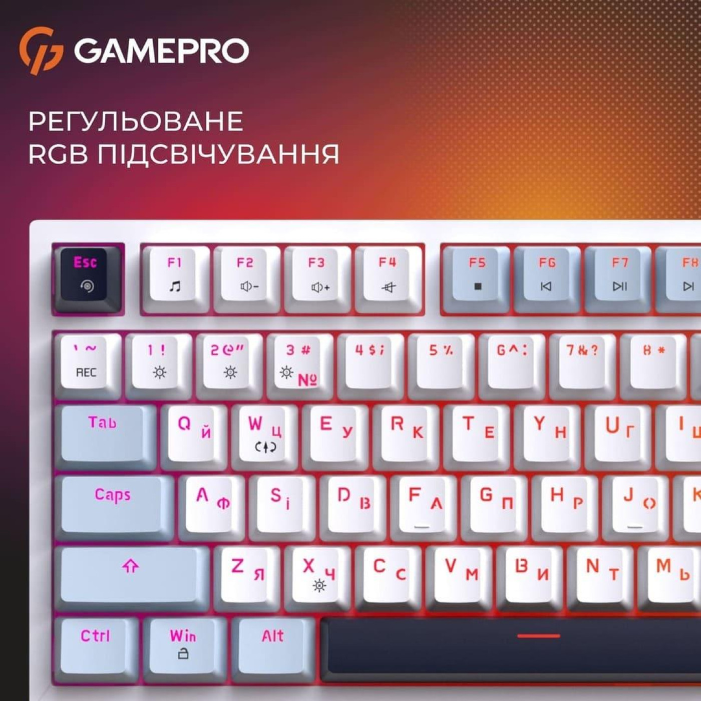 Клавіатура GamePro Genesis Warden MK160BL (MK160BL)