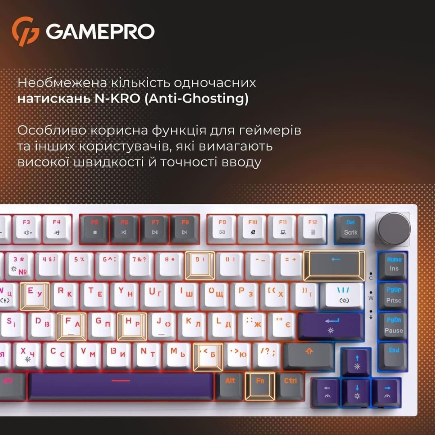 Клавіатура GamePro Genesis Warden MK160P (MK160P)