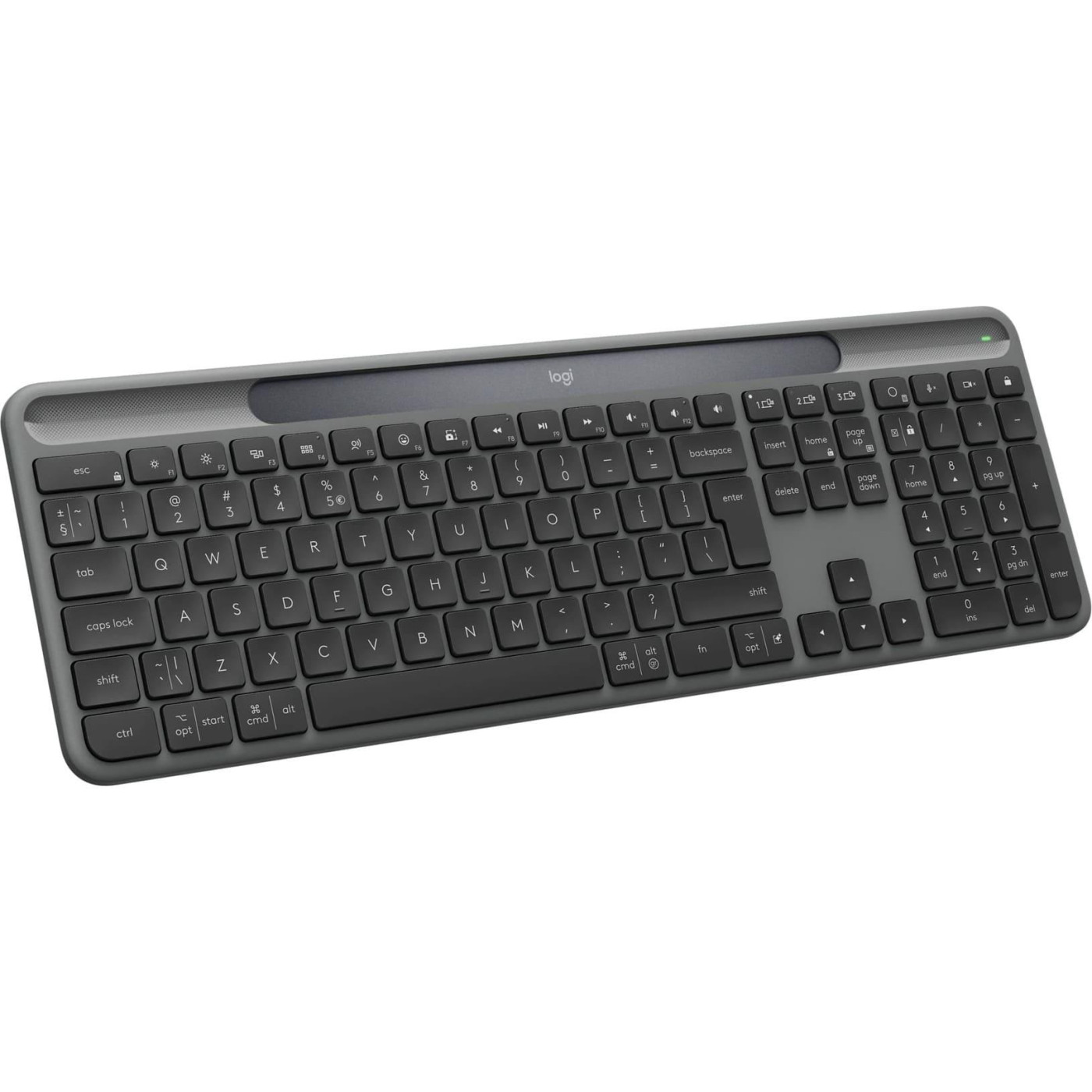 Клавіатура Logitech Slim Solar+ for Business 2.4GHZ/BT Graphite (920-013779)