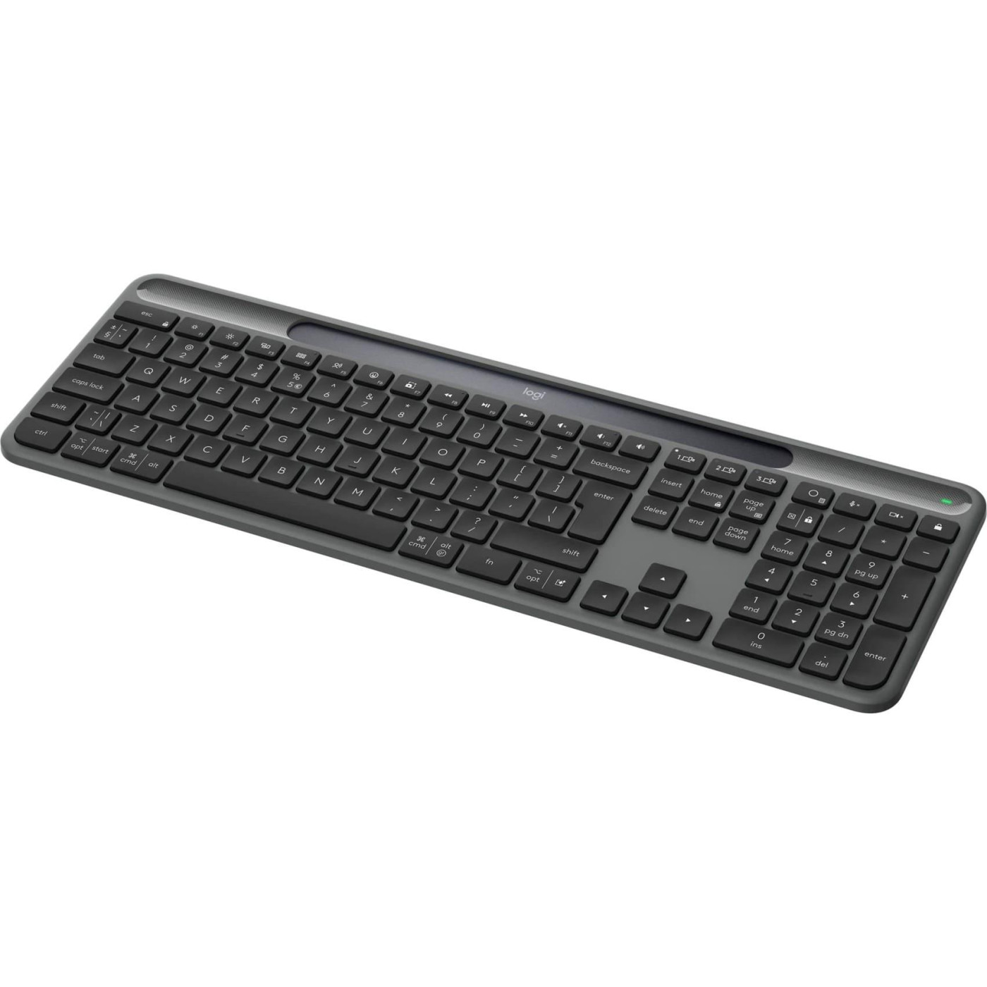 Клавіатура Logitech Slim Solar+ for Business 2.4GHZ/BT Graphite (920-013779)