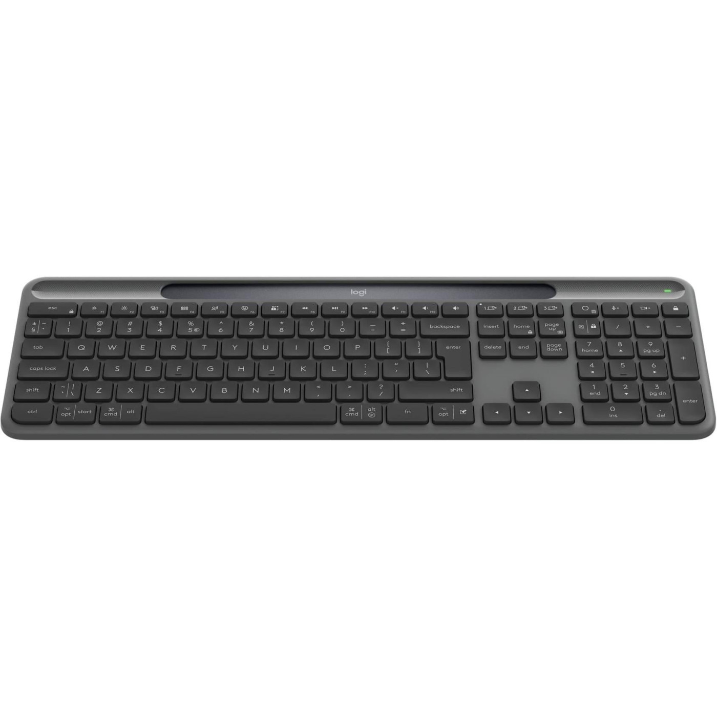 Клавіатура Logitech Slim Solar+ for Business 2.4GHZ/BT Graphite (920-013779)