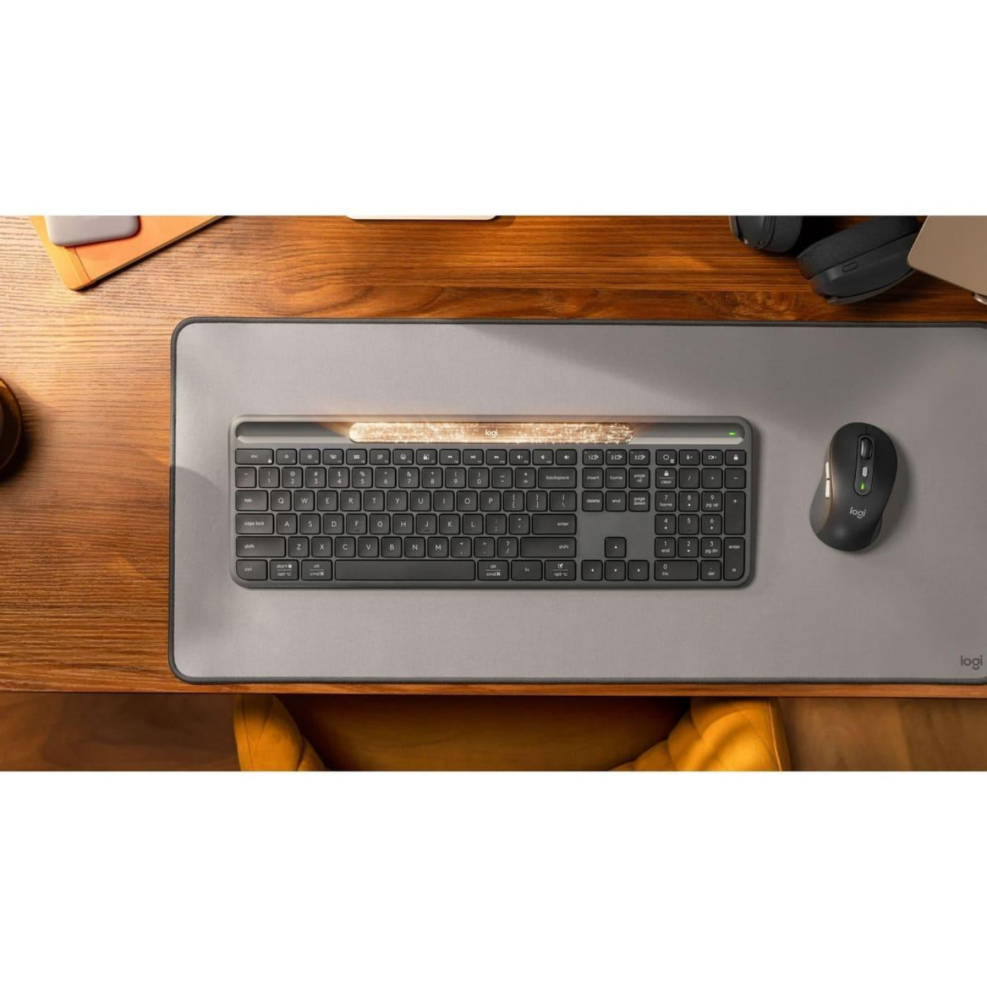 Клавіатура Logitech Slim Solar+ for Business 2.4GHZ/BT Graphite (920-013779)