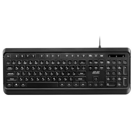Клавіатура 2E KS120 EN/UK LED Black (2E-KS120UB_UA)