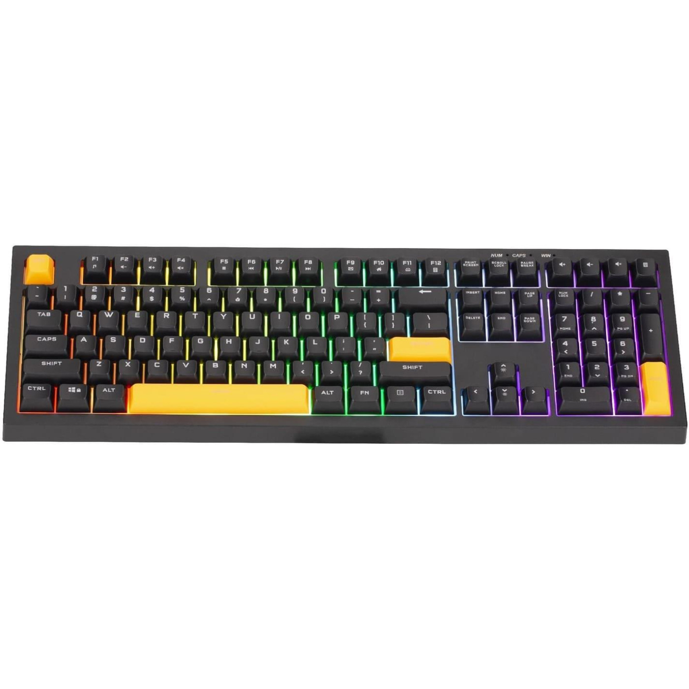 Клавиатура Xtrike Me KB-512 UA Silent switch LED USB Black (KB-512BKUA)