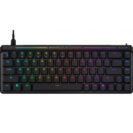 Клавиатура ASUS ROG Falchion Ace HFX Magnetic Switches, USB-A, EN, RGB, чорний (90MP03VE-BKUA20) Б/у