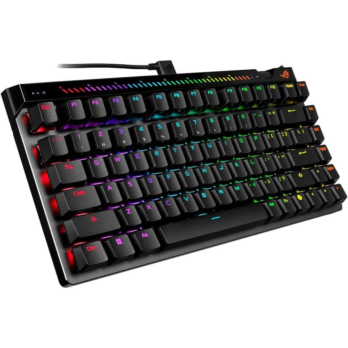 Клавіатура ASUS ROG Falchion Ace 75 HE HFX V2 Magnetic Switches USB-A EN RGB Black (90MP047H-BKUA20)