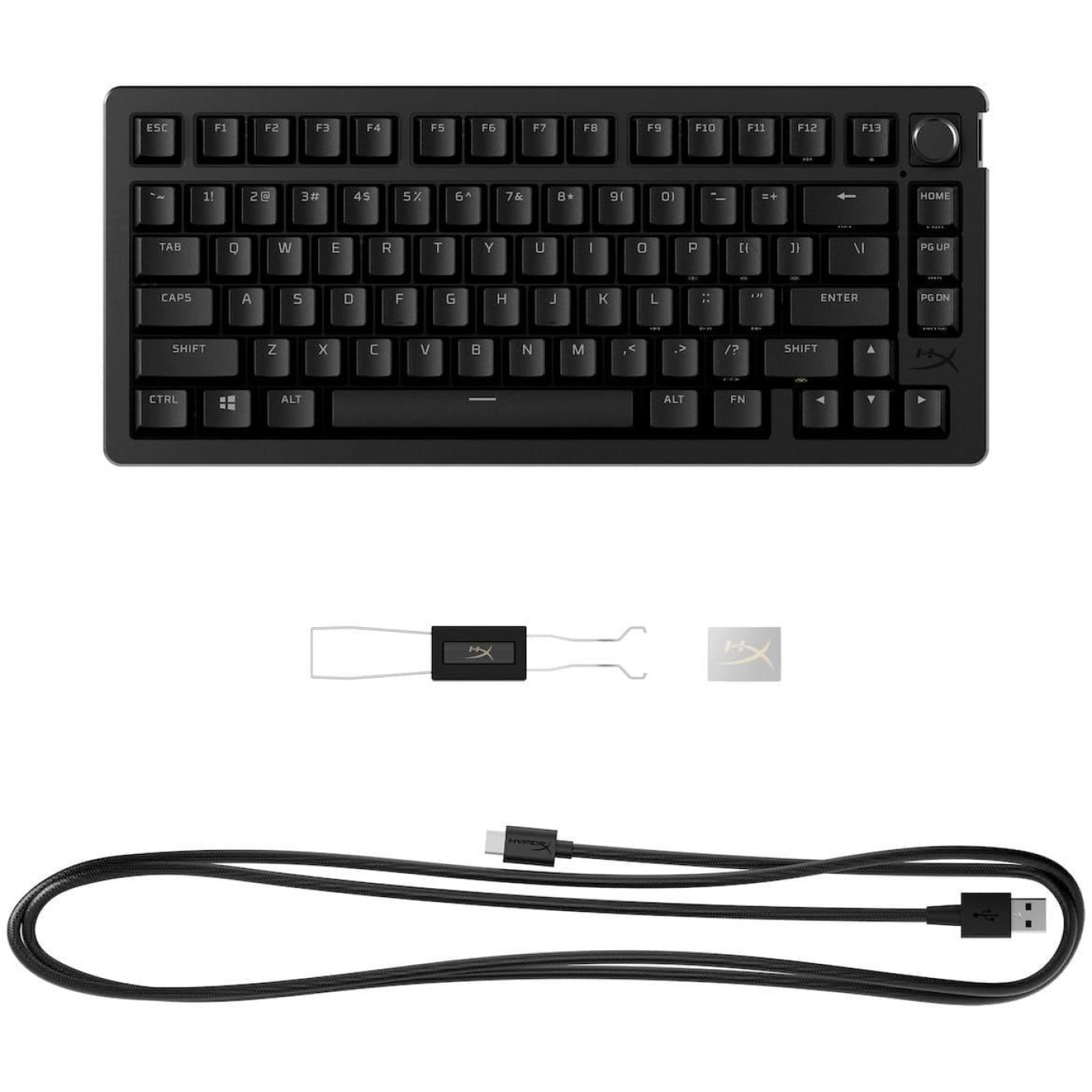 Клавіатура HyperX Alloy Rise 75 Wireless ENG/UA RGB Black (91Y91AA)