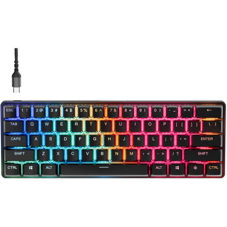Клавіатура SteelSeries Apex Pro Mini Gen 3 UA HyperMagnetic OmniPoint 3.0 OLED (64913)