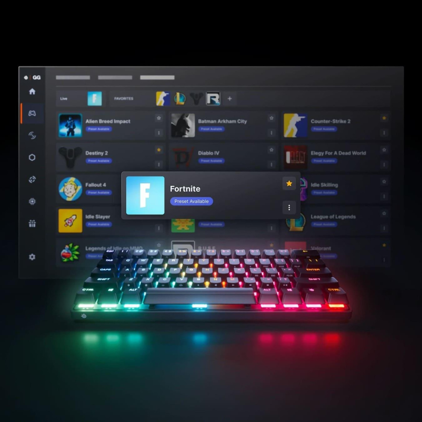 Клавиатура SteelSeries Apex Pro Mini Gen 3 UA HyperMagnetic OmniPoint 3.0 OLED (64913)