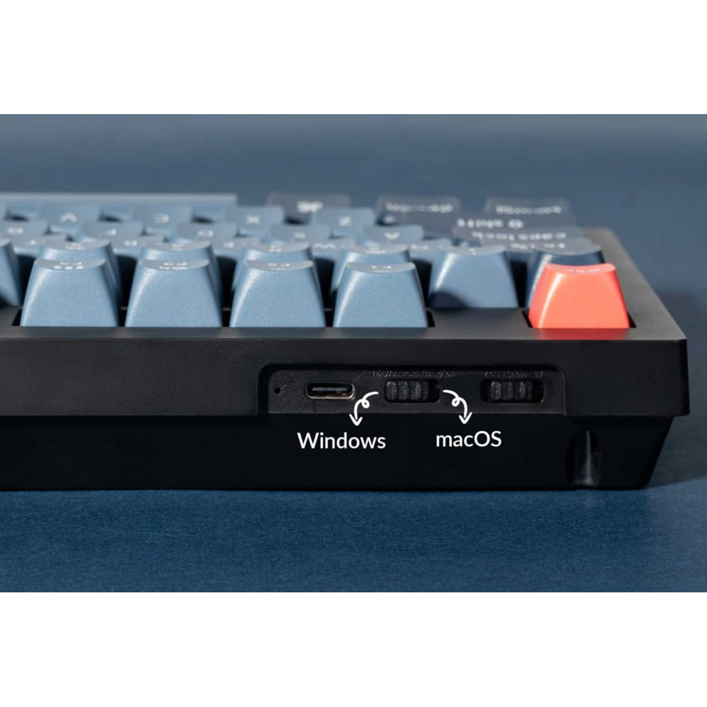 Клавиатура Keychron V5 Max Gateron Jupiter Banana Hot-Swap EN/UKR RGB Black (V5M-D4-UA)