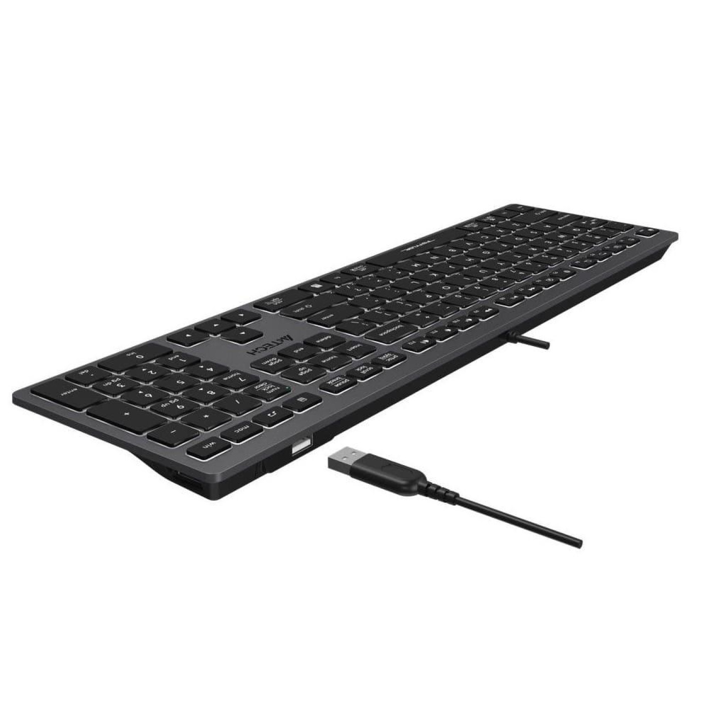 Клавіатура A4Tech Fstyler FX60H White Backlit USB Grey (FX60H USB (Grey) White backlit)