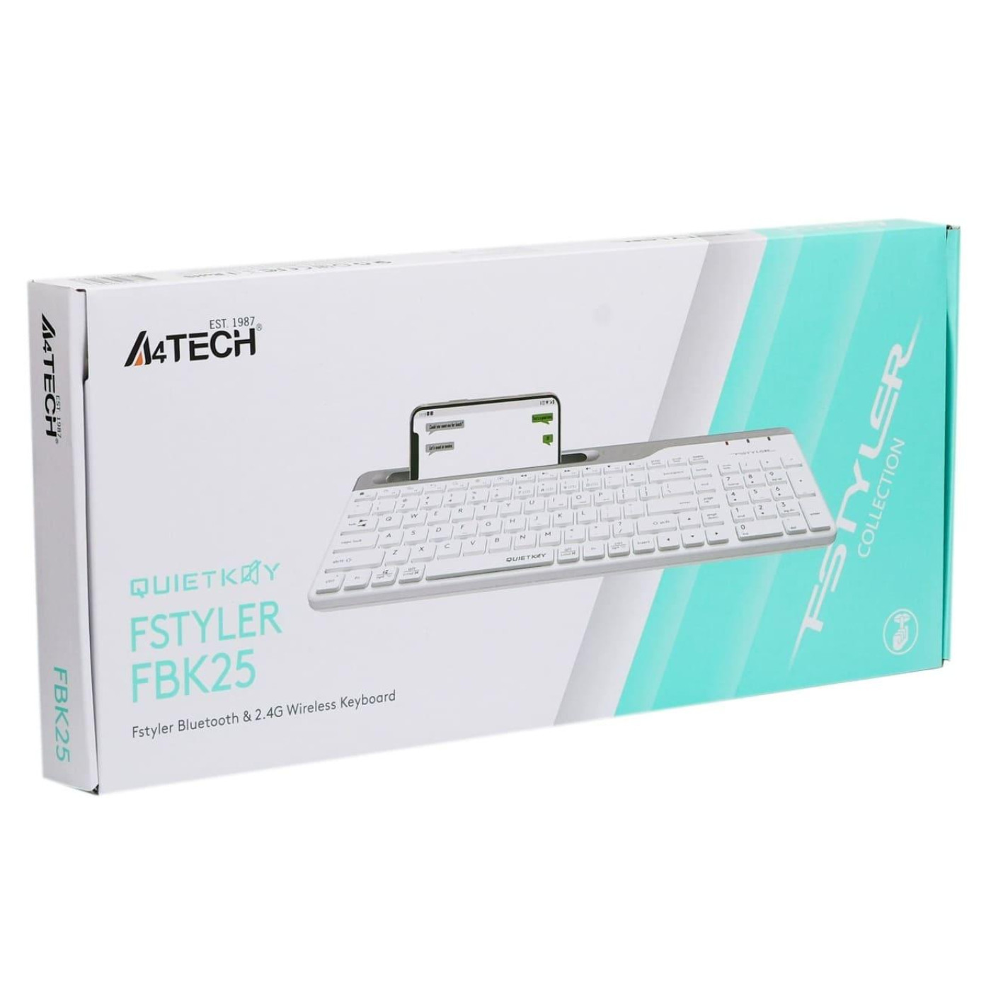Клавіатура A4Tech Fstyler FBK25 Wireless White (FBK25 (White))