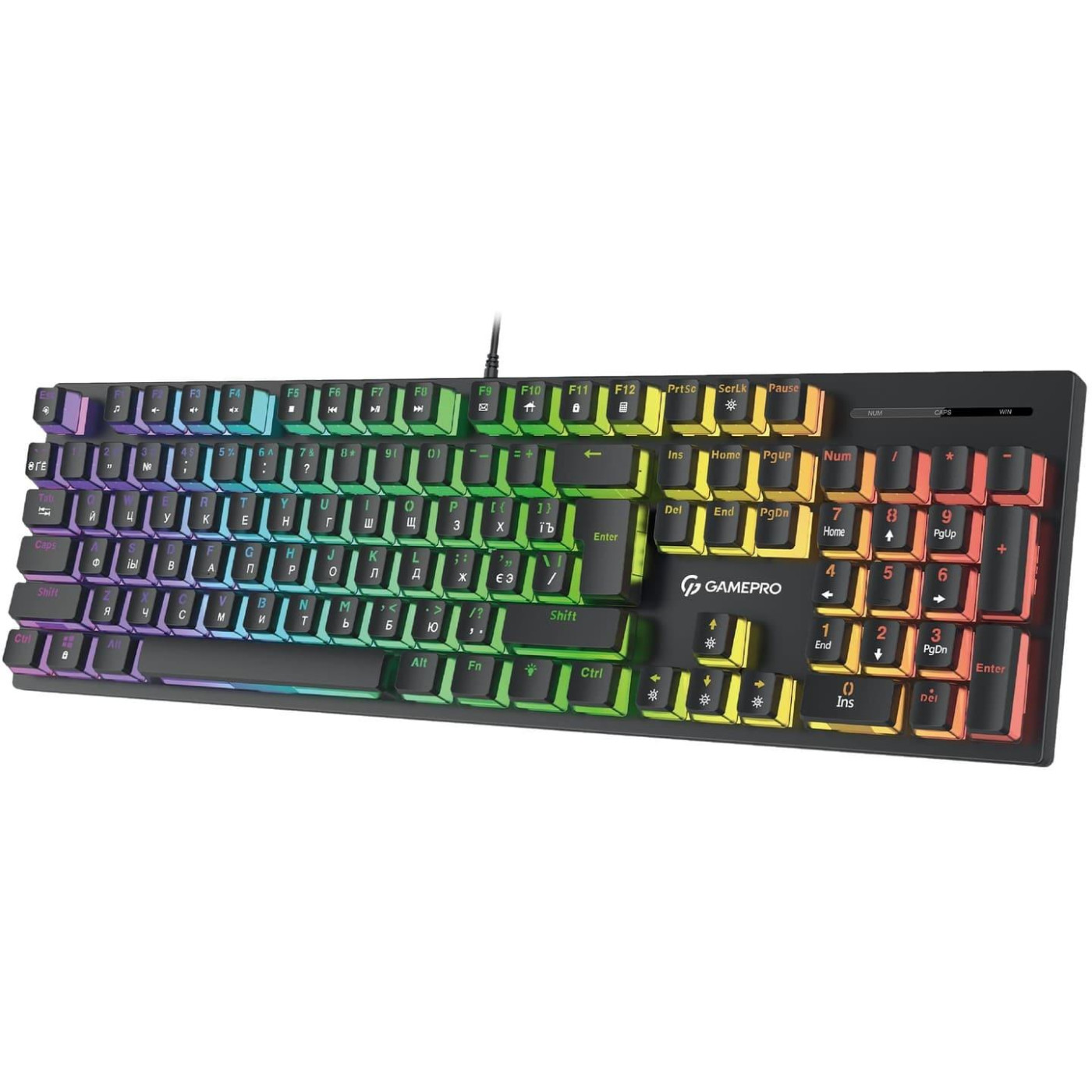 Клавиатура GamePro MK85R Red Switch RGB USB Black (MK85R)