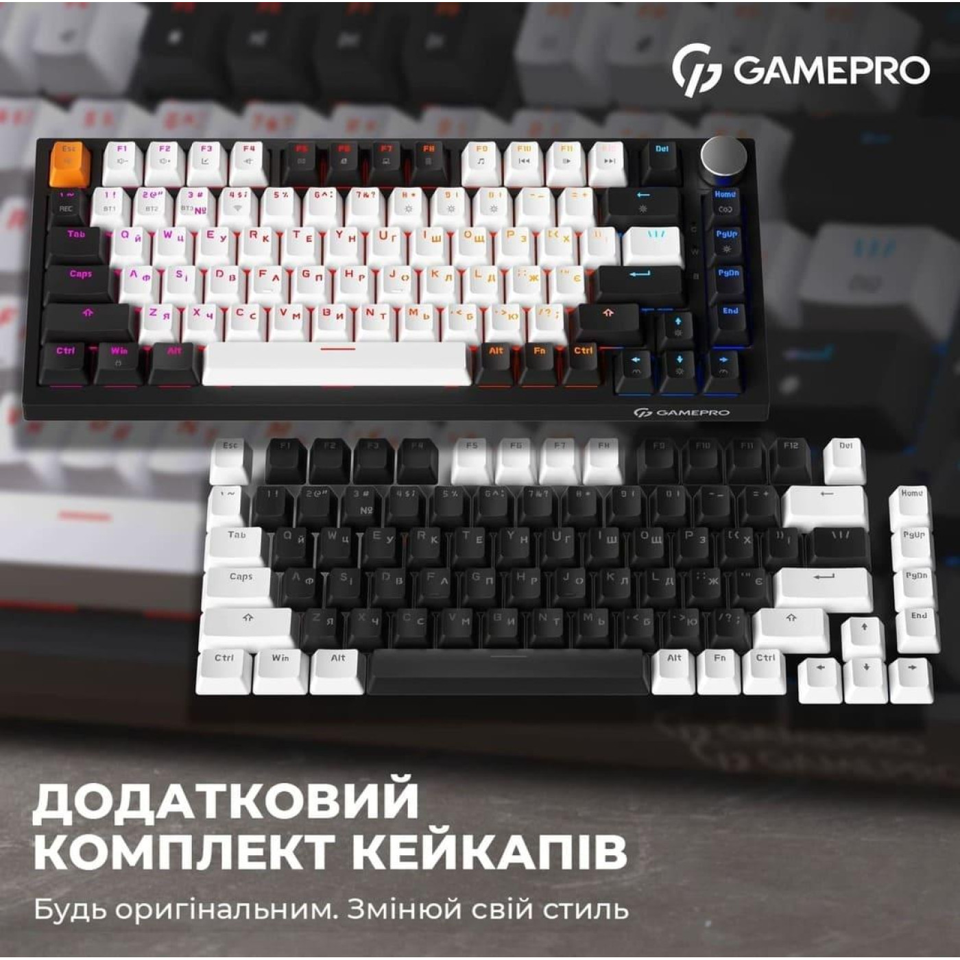 Клавиатура GamePro MK160B Outemu Red Hot-Swap RGB USB Black (MK160B) U1