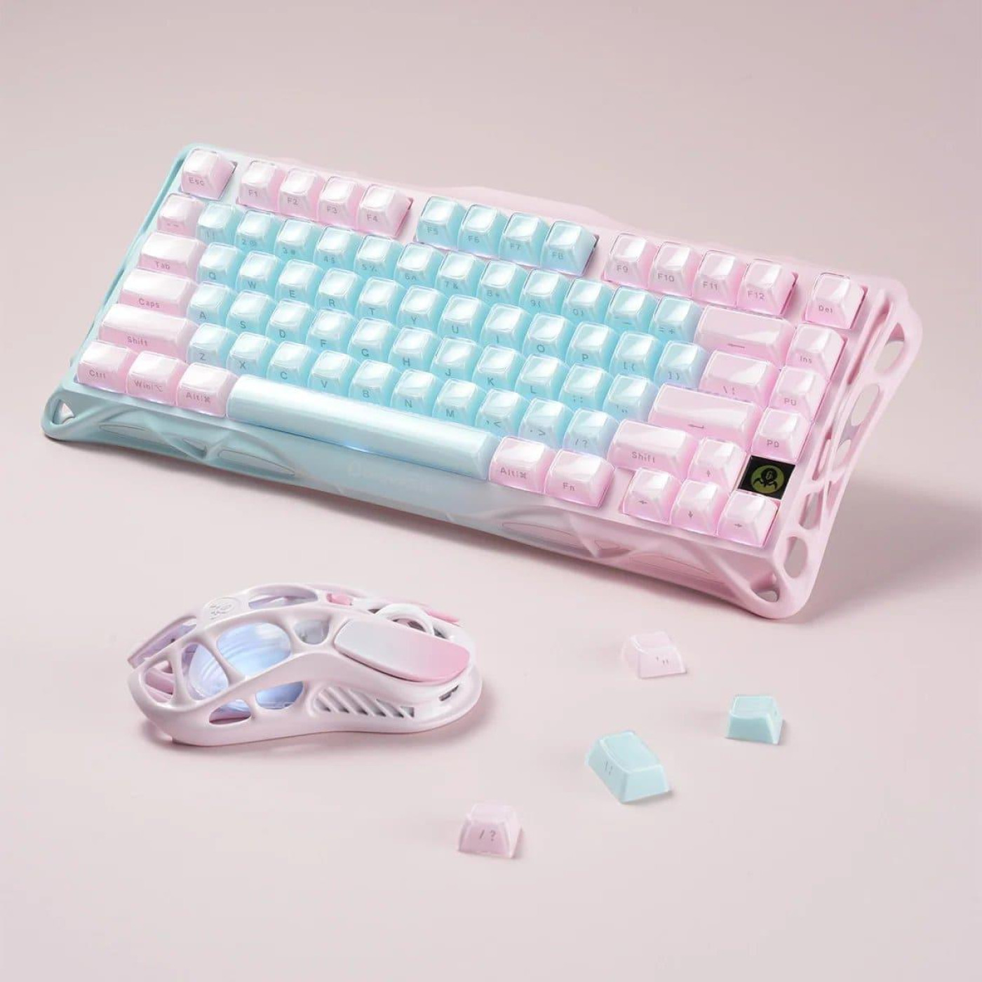 Клавиатура GravaStar Mercury K1 Lite 80keys BSUN Grey BT/WL/USB Aurora Mist (GSK1LITE_PM_MINT)