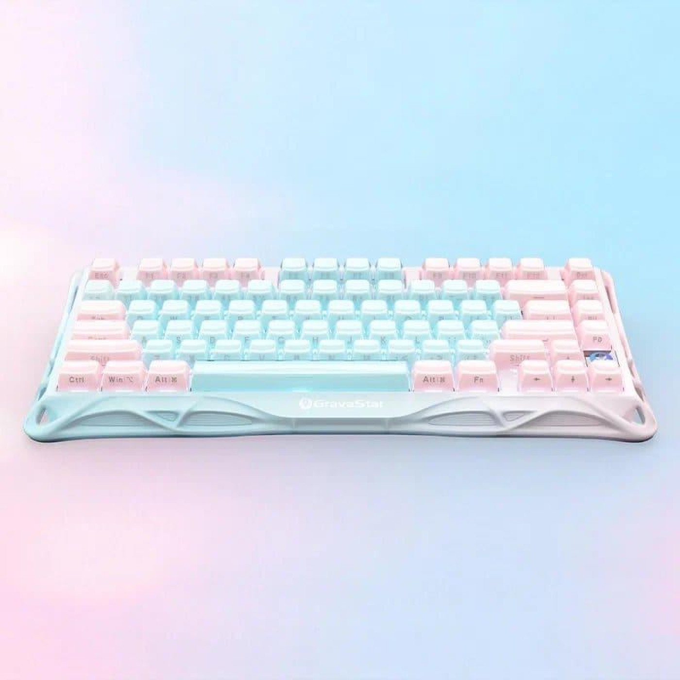 Клавиатура GravaStar Mercury K1 Lite 80keys BSUN Grey BT/WL/USB Aurora Mist (GSK1LITE_PM_MINT)